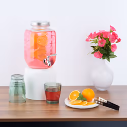 Relaxdays 10050441 Carré Verre, Fer, Argent Acier inoxydable, Transparent