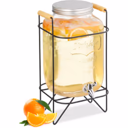 Envie de servir du jus de fruit de manière élégante à la prochaine fête d'anniversaire ? Alors ce distributeur à boisson au d ...