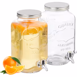 Envie de servir du jus de fruit de manière élégante à la prochaine fête d'anniversaire ? Alors ce distributeur à boisson en l ...