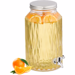 Envie de servir du jus de fruit de manière élégante à la prochaine fête d'anniversaire ? Alors ce distributeur à boisson au d ...