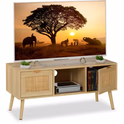 Avec ce meuble TV élégant et spacieux, rien ne vous empêche de passer une agréable soirée devant la télévision. Que vous rega ...