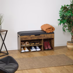 Relaxdays 10050464 Ouvert Noir, Marron