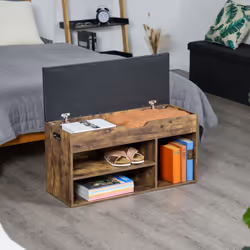 Relaxdays 10050464 Ouvert Noir, Marron