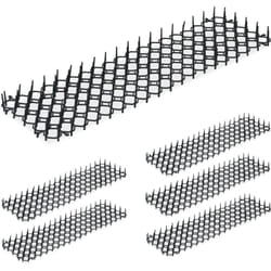 Relaxdays - Grille stop chats et fouines, lot pratique de 6, en plastique, protège vos trésors verts, noire