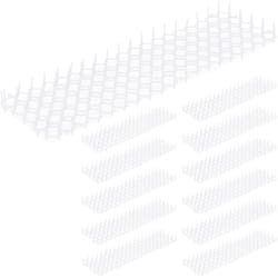 Relaxdays - Grille stop chats et fouines, lot pratique de 12, en plastique, protège vos trésors verts, noire