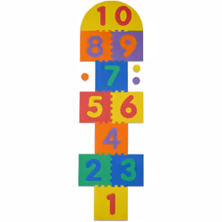 Ce tapis de jeu multicolore fera le bonheur de votre bout de chou. Ce tapis amortissant les chocs disposent de 11 pièces de p ...