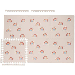 Relaxdays - Tapis de jeu, 18 pièces en tout, en mousse sans substances nocives, pièce carrée 60 x 60 cm, multicolore