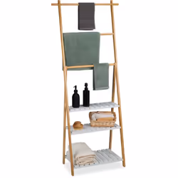 Avec le porte-serviettes sur pied, vous pouvez sécher de manière optimale vos serviettes de bain et de toilette dans la salle ...