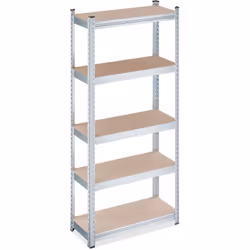 Le rayonnage galvanisé pour charges lourdes offre un vaste espace pour organiser votre cave ou votre garage. Stockez pneus, m ...
