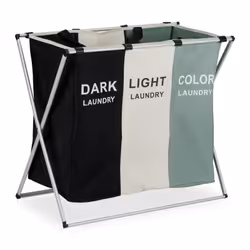 Marre du linge sale qui traine en vrac dans la salle de bain ? Alors vous êtes au bon endroit ! Grâce à ses 3 compartiments s ...