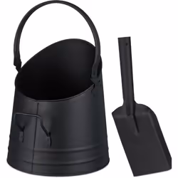 Le seau de poêle noir en fer est le complément parfait de vos accessoires de cheminée. Avec sa grande capacité, le seau de ch ...