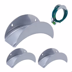 3 x supports muraux pour tuyau capacité de 30 m pour tuyau 1/2 support pour arrosage métal fixation ronde gris