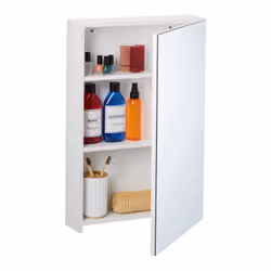 Envie d'un meuble mural pratique pour la salle de bain ? Alors cette armoire blanche est faite pour vous ! Elle dispose de 3  ...