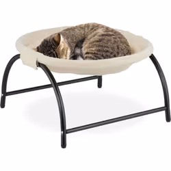Vous cherchez un lit confortable pour votre matou ? Alors vous êtes au bon endroit ! Ce siège de couleur beige est maintenu p ...