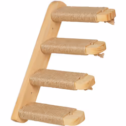 Cette échelle pour chat à 4 marches est l'accessoire idéal si vous souhaitez créer un mur d'escalade pour votre patte de velo ...