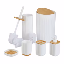 Relaxdays Badezimmer Set, Blanc