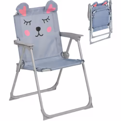 Votre pitchoun est à la recherche d'un compagnon trop mignon pour la prochaine sortie camping ? Alors cette chaise pliante es ...