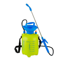 Relaxdays Pulvérisateur à pression buse réglable pour larrosage de vos plantes 3 litres jaune et bleu