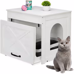 Cette armoire pour chat offre à votre compagnon une intimité totale lorsqu'il utilise ses toilettes et s'intègre parfaitement ...