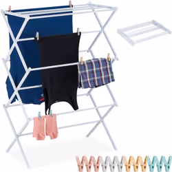 Marre de votre étendoir qui prend toute la place dans le salon ? Alors optez pour cet accessoire peu encombrant ! Cet étendoi ...