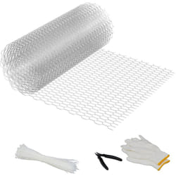 Relaxdays - Grillage à lapins ou poules, en acier recouvert de zinc, mailles 15 x 25 mm, 40 cm x 10 m, argenté