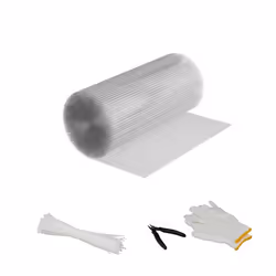 Relaxdays Grillage à lapins ou poules en acier recouvert de zinc mailles 63 x 63 mm 50 cm x 10 m argenté