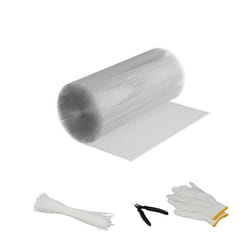 Relaxdays Grillage à lapins ou poules en acier recouvert de zinc mailles 63 x 63 mm 50 cm x 10 m argenté