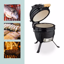 Relaxdays 4052025866976 barbecue et grill Barbecue/grill Kamado Egg Bois de chauffage Noir - Vue supplémentaire 5