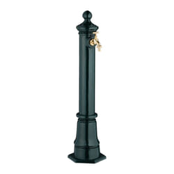 Relaxdays - Fontaine extérieure pour le jardin ou la terrasse, robinet, design antique, hlp 80 x 18 x 20,5 cm, vert foncé