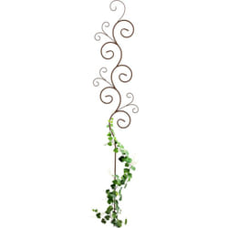 Relaxdays - Tuteur à plantes, treillis en métal, support non fixe, h x l : 160 x 30 cm, pour le jardin, marron