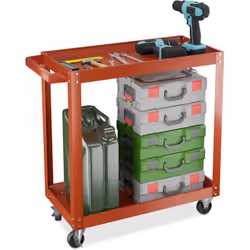 Marre des outils éparpillés dans votre garage ou votre atelier ? Alors optez pour ce chariot d'atelier ! Grâce à ces 2 niveau ...