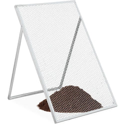 Relaxdays - Tamis de jardin, HxL: 100 x 60 cm, Tamiseur terre, acier, Maille de 15 x 30 mm, compost ou engrais, argenté