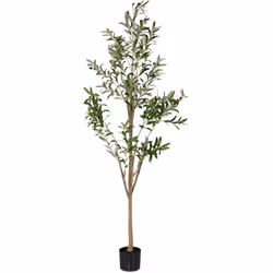 Envie d'apporter une touche de fraicheur à votre intérieur ? Alors cet olivier artificiel est fait pour vous ! Cet arbre arti ...