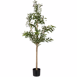 Envie d'apporter une touche de fraicheur à votre intérieur ? Alors cet olivier artificiel est fait pour vous ! Cet arbre arti ...