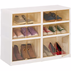 Marre des chaussures qui trainent partout dans l'entrée ? Alors procurez-vous cette armoire pratique ! Elle se monte en deux  ...