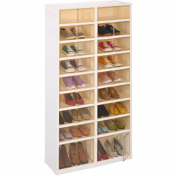 Marre des chaussures qui trainent partout dans l'entrée ? Alors procurez-vous cette armoire pratique ! Elle se monte en deux  ...