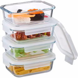 Ces boîtes de conservation polyvalentes ne doivent manquer dans aucune cuisine. Grâce à leurs couvercles en plastique herméti ...