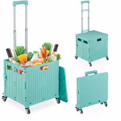 Redécouvrez le plaisir de faire vos emplettes avec ce chariot pratique avec couvercle ! Grâce à son grand volume et sa capaci ...