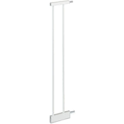 Relaxdays Extension pour barrière de sécurité, 14 cm, sans perçage, enfants et chiens, rallonge, acier, blanche
