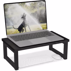 Ce support élégant est l’accessoire parfait pour organiser votre espace de travail. Le rehausseur pour PC est pratique pour a ...