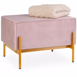Cette banquette raffinée avec revêtement en velours est une petite merveille qui va donner une touche de sophistication indén ...