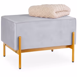 Cette banquette raffinée avec revêtement en velours est une petite merveille qui va donner une touche de sophistication indén ...
