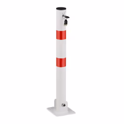 Ce solide poteau en acier est idéal pour sécuriser votre place de parking ou votre voie d'accès des invités indésirables. Con ...