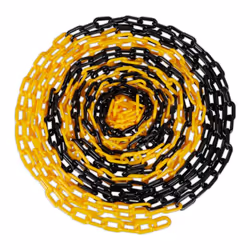 La chaîne de balisage en plastiquejaune et noir est l'outil idéal pour sécuriser et délimiter vos espaces. Quece soit pour re ...