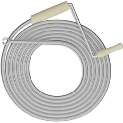 Relaxdays - Furet déboucheur de canalisation, 5 mètres, pour douche, évier, wc, acier, spirale nettoyage, argenté