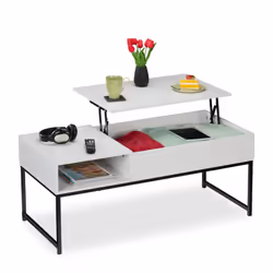 Vous êtes à la recherche d'une table polyvalente pour votre salon ? Alors, cette table basse est faite pour vous ! Avec ses 2 ...