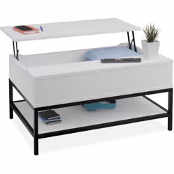 Vous êtes à la recherche d'une table polyvalente pour votre salon ? Alors, cette table basse est faite pour vous ! Avec sa ta ...