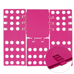 Relaxdays - Planche à plier le linge 68 x 57 cm plieuse à vêtements plieur chemise flip flop, rose