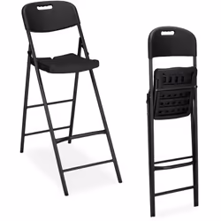 Vous êtes à la recherche des chaises parfaites pour votre bar de jardin ? Alors, optez pour ce lot de 2 chaises pliantes en p ...