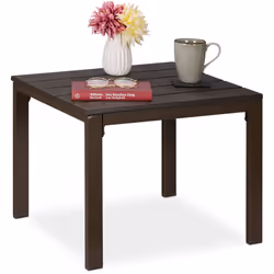Passez un été inoubliable avec cette magnifique table de balcon à l'aspect bois ! Cette table carrée est parfaite pour dépose ...